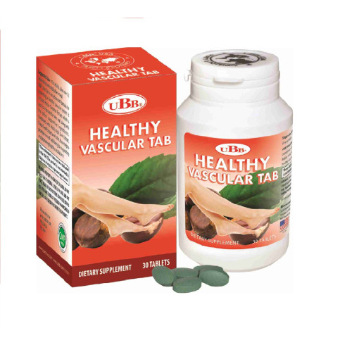 Thực phẩm bảo vệ sức khỏe UBB® HEALTHY VASCULAR TAB Thực phẩm bảo vệ sức khỏe UBB® HEALTHY VASCULAR TAB